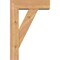 Ekena Millwork Traditional Block Smooth Bracket w/ Offset Brace, Western Red Cedar, 5 1/2"W x 16"D x 24"H BKT0604X16X24TRA05SWR - alternate 4